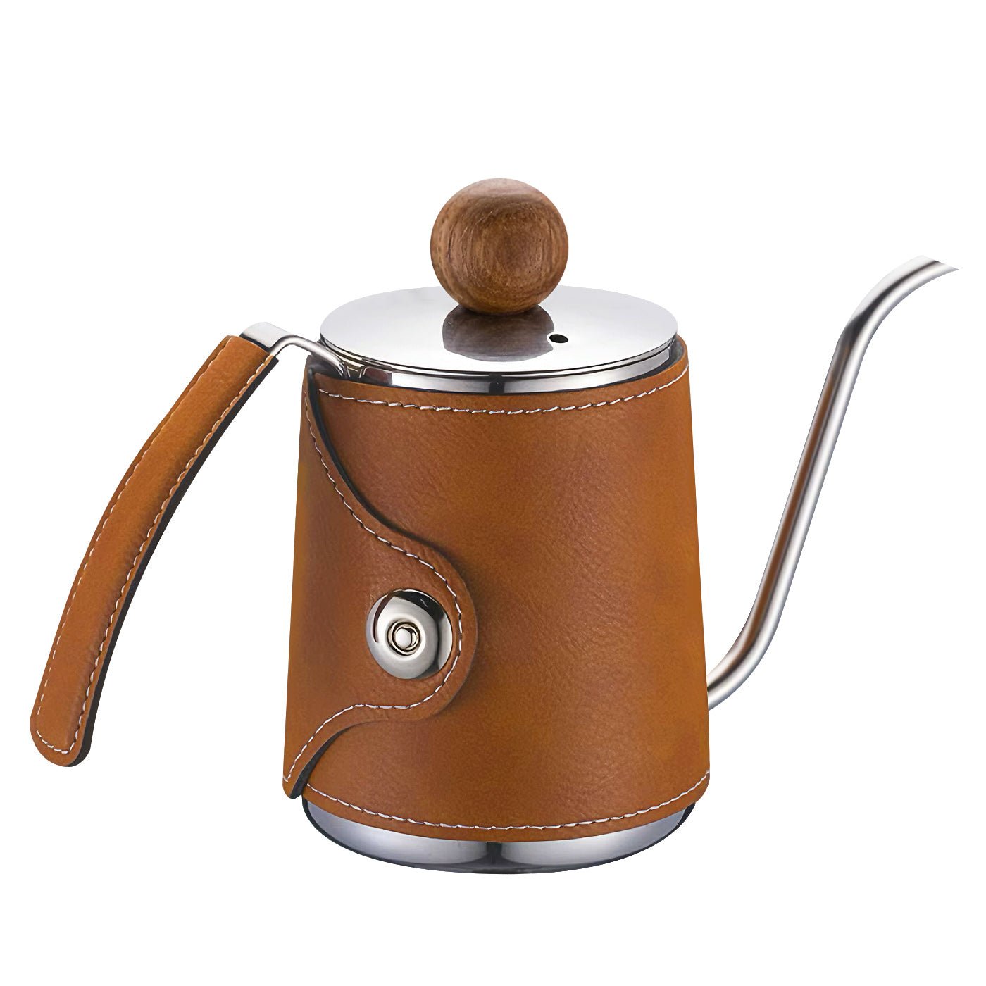 iKoffy pour over coffee drip kettle with ergonomic handle and precision spout.