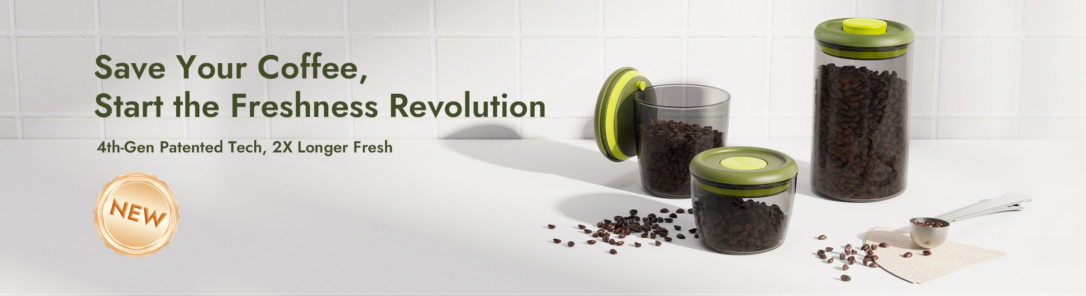 Stylish Coffee Container for Kitchen Counter or Coffee Station