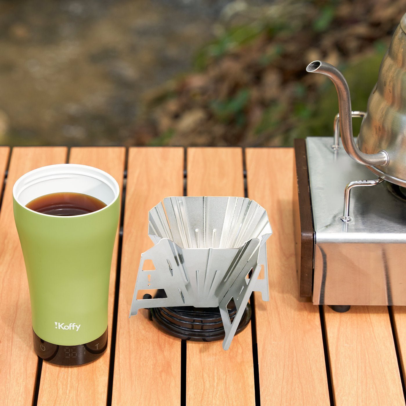 ポータブル折りたたみ式ステンレススチールコーヒードリッパー