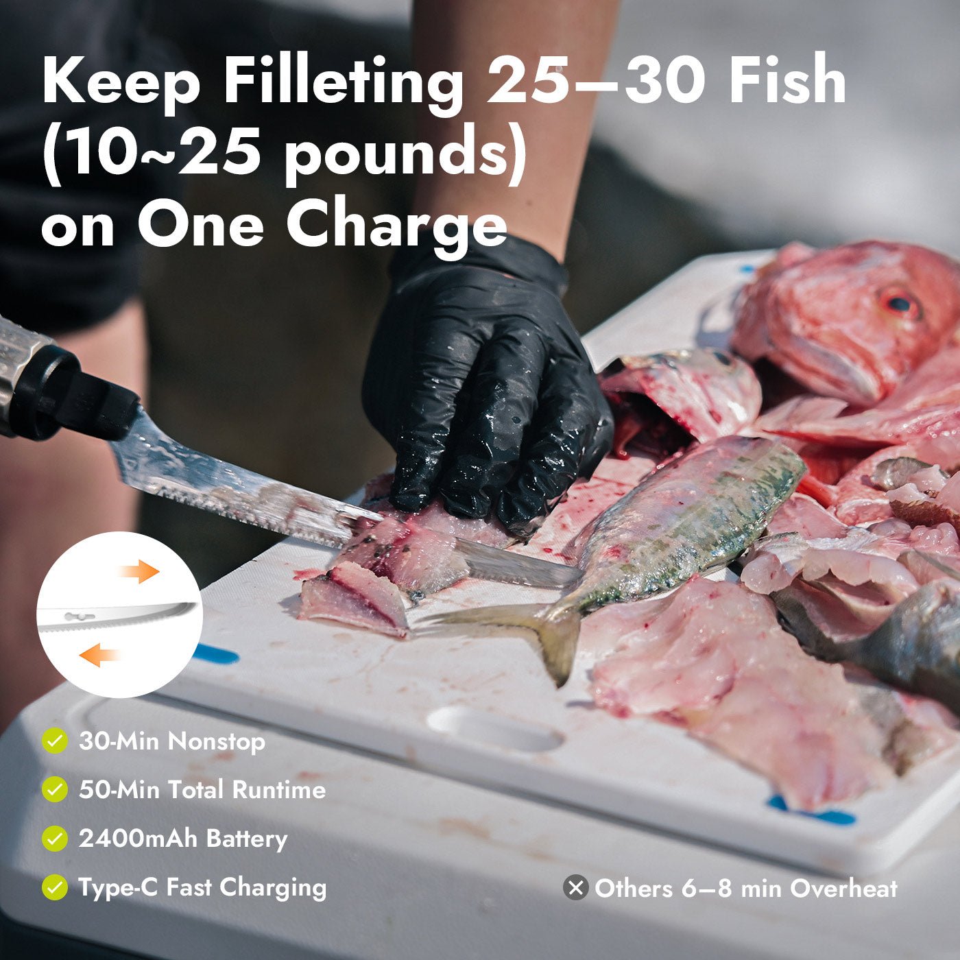 iKoffy SliceMaster Electric Fillet Knife