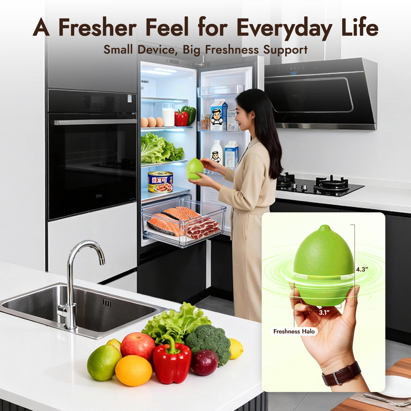 iKoffy FreshGuard Fridge Deodorizer