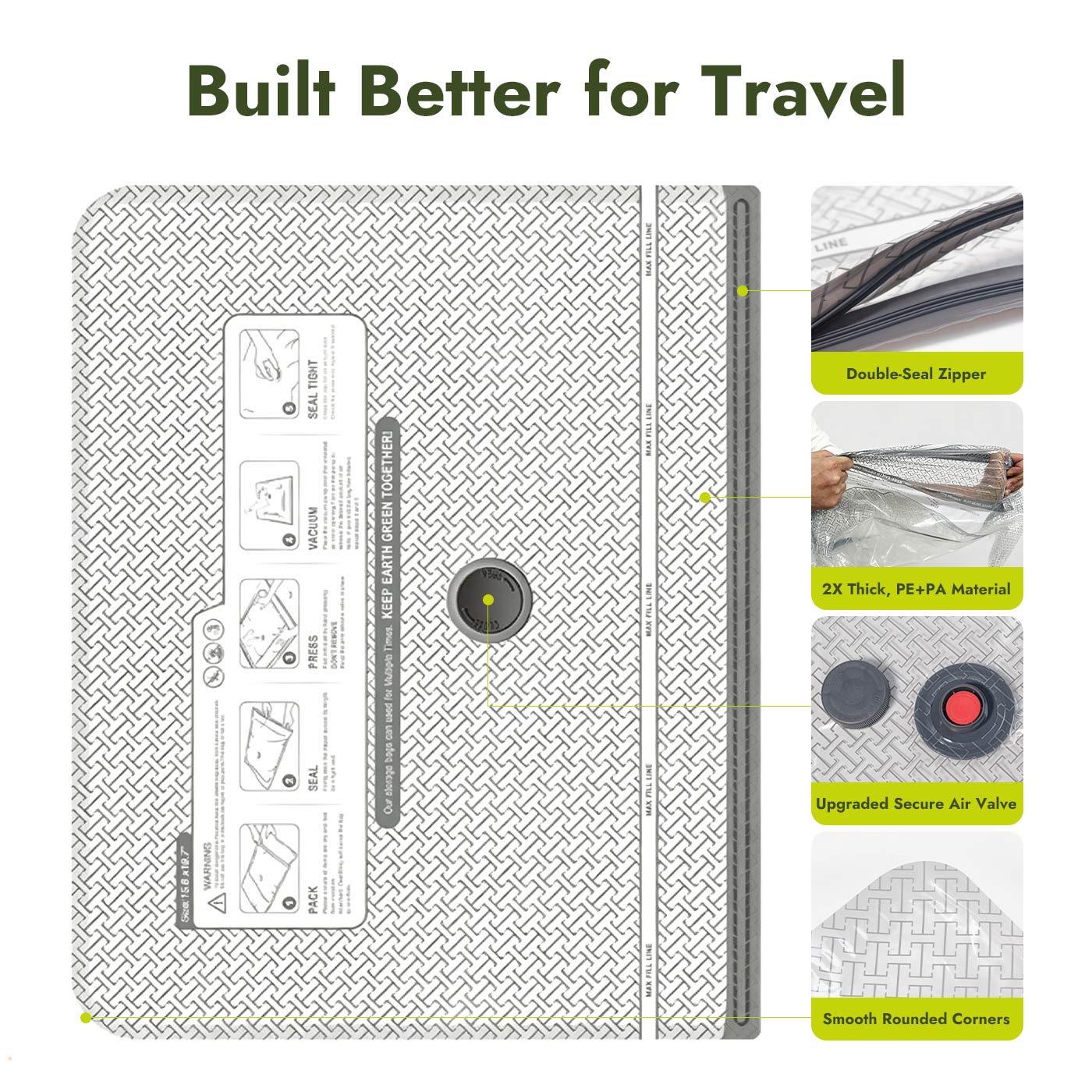 iKoffy Portable Travel Vacuum Pump