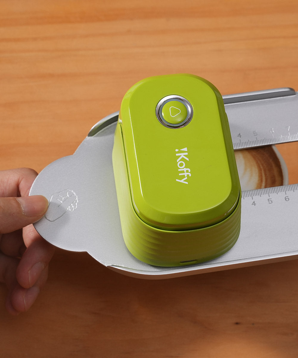 EdiBot’s built-in alignment ruler and print head protector for precise placement and clog-free printing.