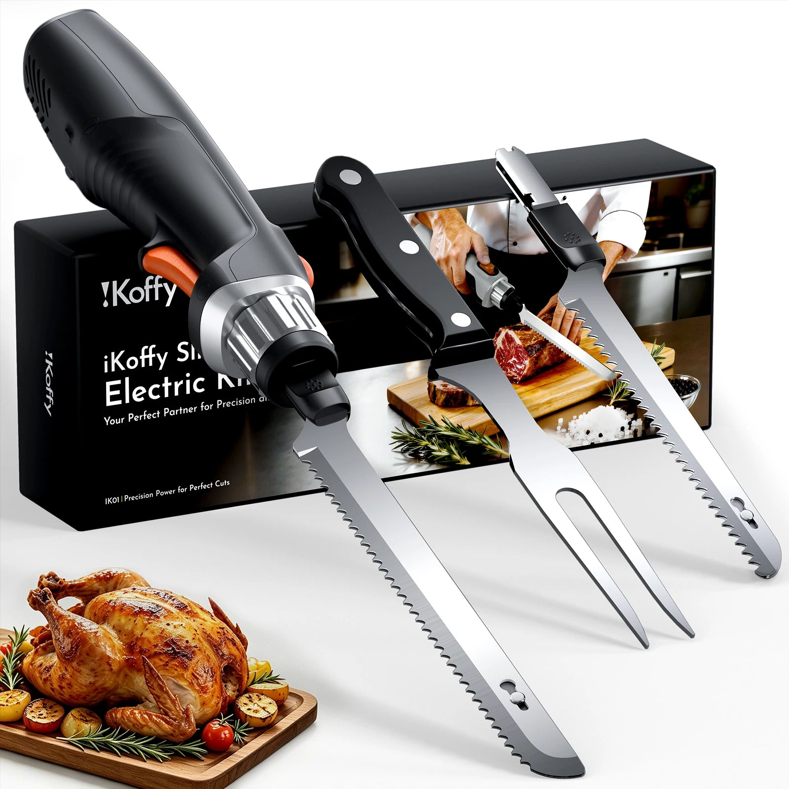 iKoffy SliceMaster X High-Power Cordless Electric Knife