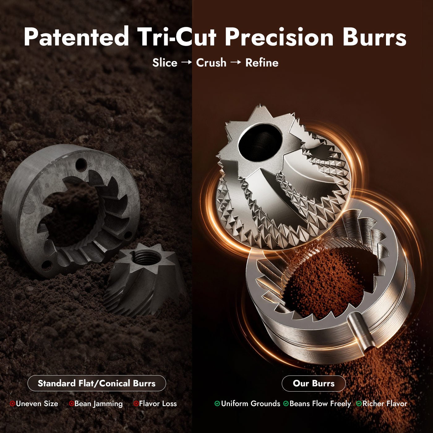 iKoffy AeroGrind DLC 440 Hand Coffee Grinder