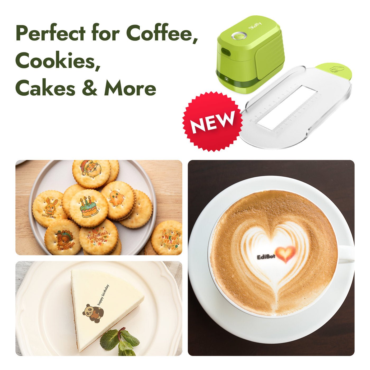 EdiBot:the First AI - Powered Portable Full - Color Food Printer