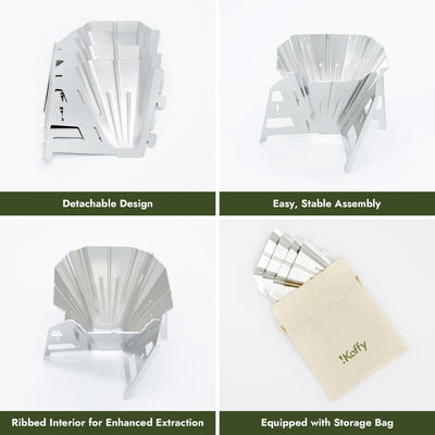 Portable Collapsible Stainless Steel Coffee Dripper