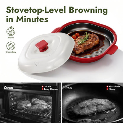 iKoffy Microwave Multi-Function Grill Pot
