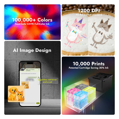 EdiBot：初のAI搭載ポータブルフルカラーフードプリンター