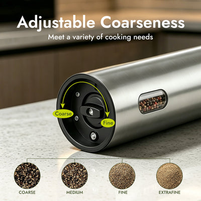Electric Salt and Pepper Grinder Set