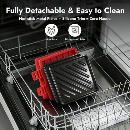 iKoffy Microwave Sandwich Press Pot