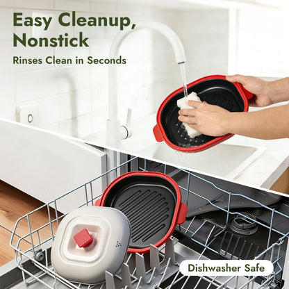 iKoffy Microwave Multi-Function Grill Pot