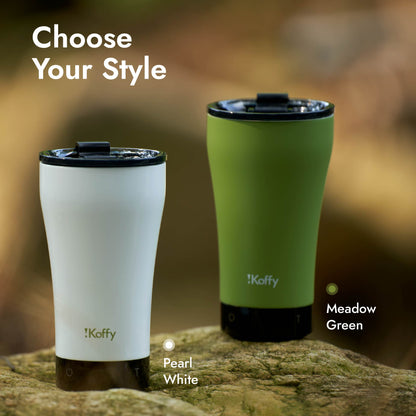 GoBrew portable smart coffee brewing cup with built-in scale for precision brewing.