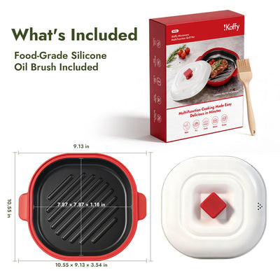 iKoffy Microwave Multi - Function Grill Pot