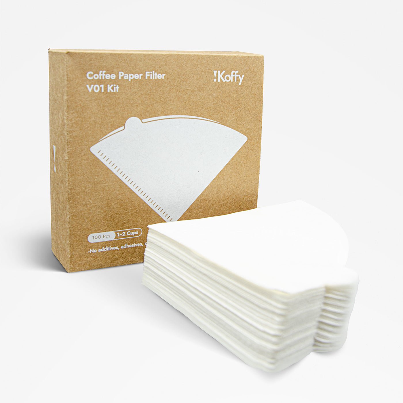 iKoffy Coffee Paper Filter V01 Kit (100 Pcs)