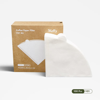 iKoffy Coffee Paper Filter V01 Kit (100 Pcs)